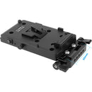 CAMVATE Quick Release V-Mount Battery Plate with Cheese Plate & 15mm Rod Clamp