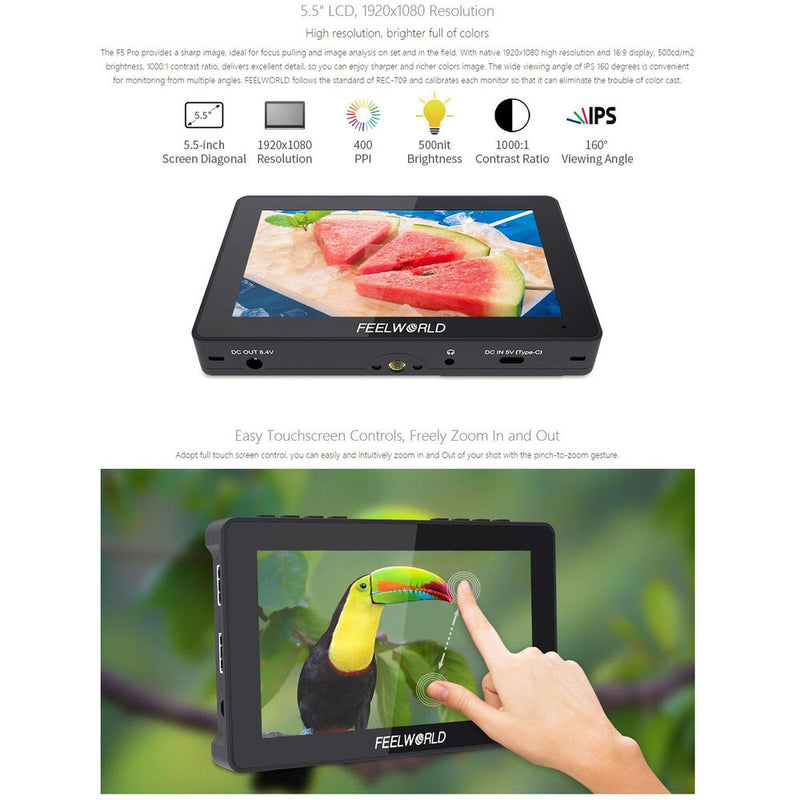 CAME-TV 5.5" Touch Screen DSLR Camera Field Monitor