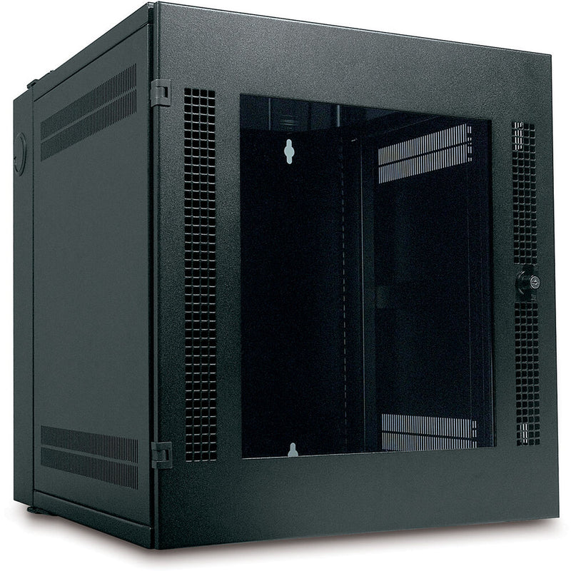 APC NetShelter WX 13U with Threaded Hole Vertical Mounting Rail and Vented Front Door (Black)