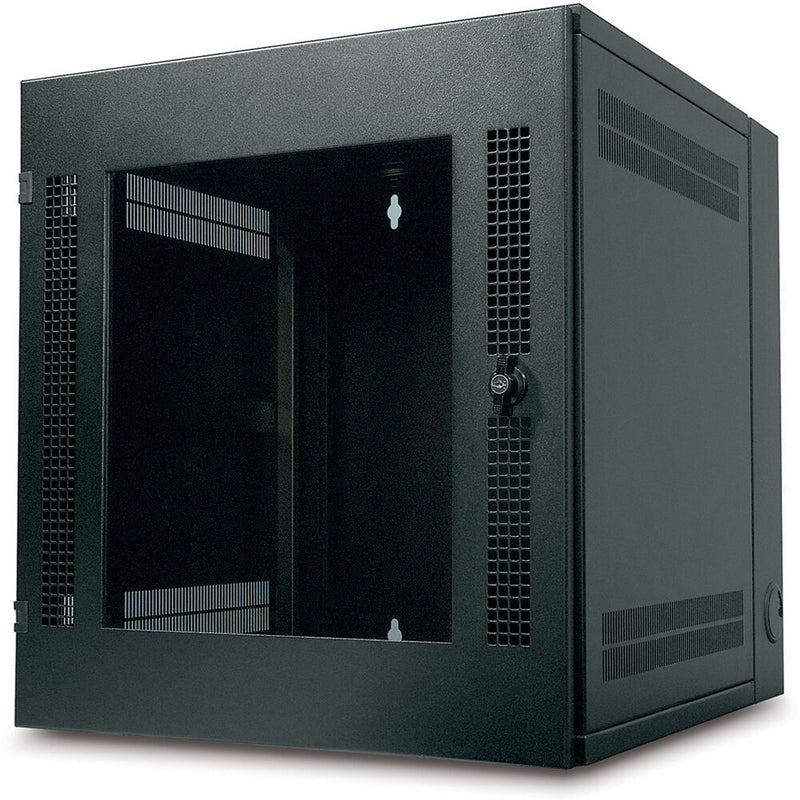 APC NetShelter WX 13U with Threaded Hole Vertical Mounting Rail and Vented Front Door (Black)
