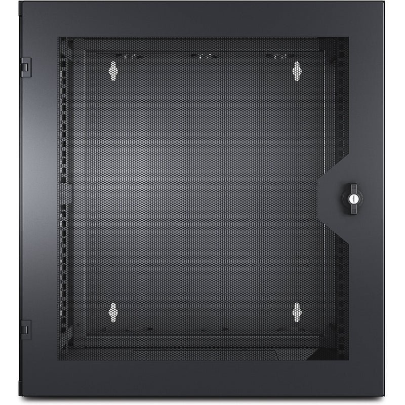 APC NetShelter WX 13U with Threaded Hole Vertical Mounting Rail and Vented Front Door (Black)