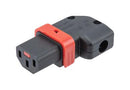 L-COM ACPWRC-C13LR IEC POWER CONN, R/A C13, 15A/250V, SCREW