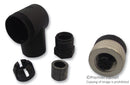TELEMECANIQUE SENSORS XZCC12FCM40B Sensor Connector, OsiSense Series, M12, Male, 4 Positions, Screw Pin, Right Angle Cable Mount
