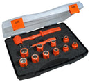 INSULATED TOOLS LTD 03100 Socket Set, 1/2" Drive, 12 Pieces