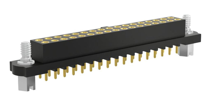 HARWIN M80-4033442 PCB Receptacle, Board-to-Board, 2 mm, 2 Rows, 34 Contacts, Panel Mount, Through Hole Mount