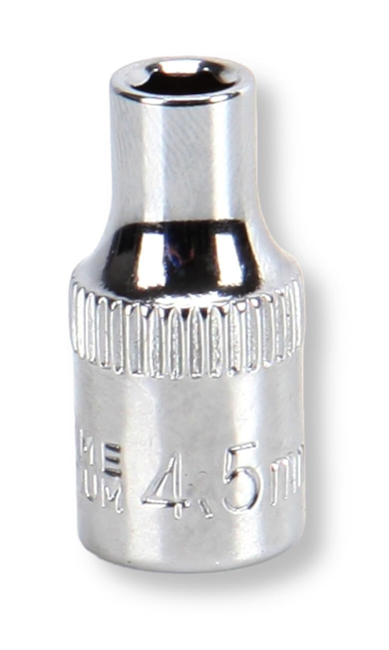 MULTICOMP PRO MP14-CRV045 Socket, Hex, 4.5mm, 1/4" Drive Size, Chrome Vanadium, DIN3120