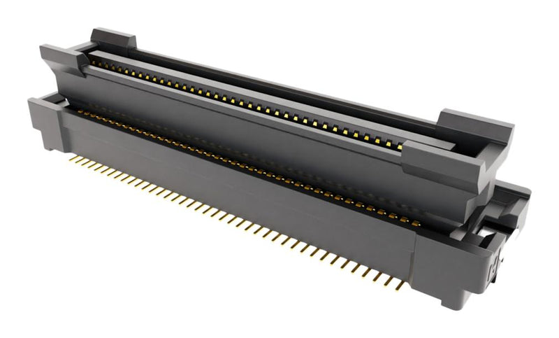 HARWIN F30-20108045R Mezzanine Connector, Plug, 0.8 mm, 2 Rows, 80 Contacts, Surface Mount Straight, Phosphor Bronze