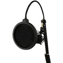 Pyle Pro Floor-Standing Suspension Mic Boom Stand with Pop Filter and Shockmount