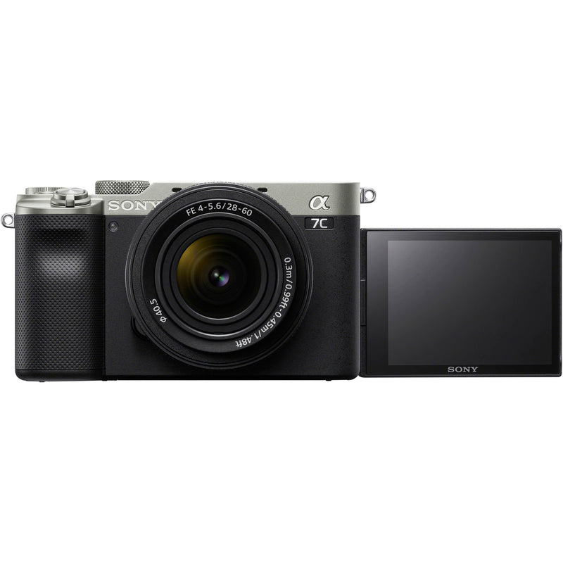 Sony a7C Mirrorless Camera with 28-60mm Lens (Silver)