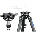 Leofoto YB-100LK Leveling Base with Arca-Type Clamp for 100mm Half Bowl (Long Handle with Ballast Hook)
