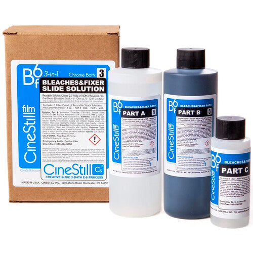 CineStill Film BF6 Bleaches & Fixer 3-In-1 Slide Solution for CS6 3-Bath Slide Process (E-6 Chrome)