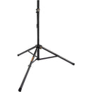Auray Height-Adjustable Steel Speaker Stand Kit with Mounting Plate