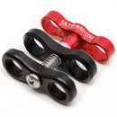 Ultralight AC-CSF-SR Modified Ball Clamp with T-Knob (Splashy Red)