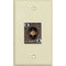 TecNec 1-Gang Wall Plate with Canare 12G-SDI BNC Female Connector (Ivory Lexan)