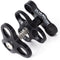 Ultralight AC-TCS Triple Ball Clamp with T-Knob (Black)