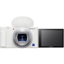 Sony ZV-1 Digital Camera With Vlogger Accessory Kit (White)
