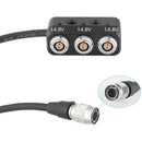 CAMVATE 1-to-3 Power Splitter Cable (4-Pin Hirose to 2-Pin LEMO-Type)