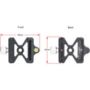 Sunwayfoto Lightweight Manfrotto/Arca Clamp with Adapter Boss Set