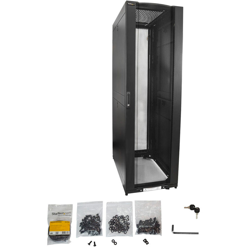 StarTech Adjustable Depth Server Rack Cabinet with Casters (42 RU, 5.2 to 35")