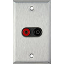 TecNec 1-Gang Wall Plate with Dual Banana Jacks