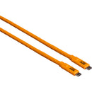 Tether Tools TetherPro USB-C Male Cable with TetherGuard Camera & Cable Support Kit (15', Orange)
