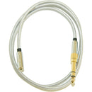 Direct Sound Shielded Mesh 3.5 mm Male to Female Extension Cable with 1/4" Adapter (36")