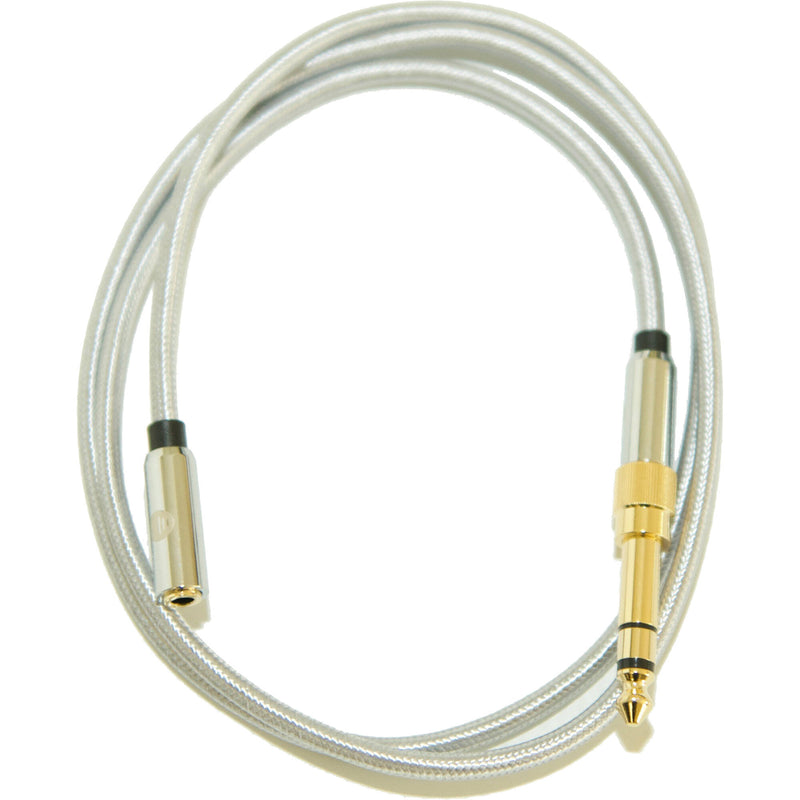 Direct Sound Shielded Mesh 3.5 mm Male to Female Extension Cable with 1/4" Adapter (36")