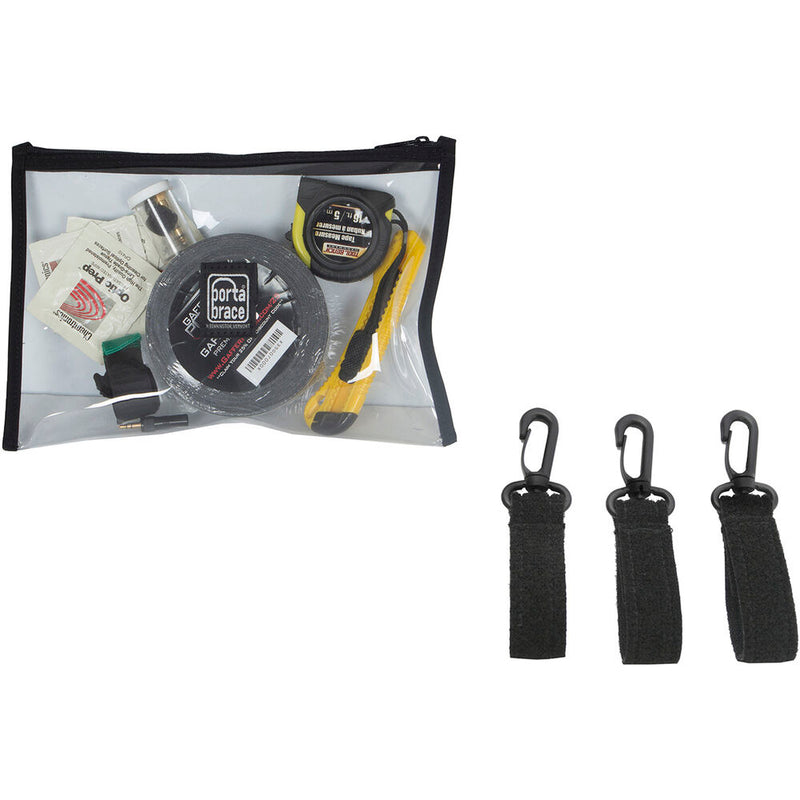 PortaBrace Cable Kit with Clear Vinyl Pouch and 3 Piggin Strings