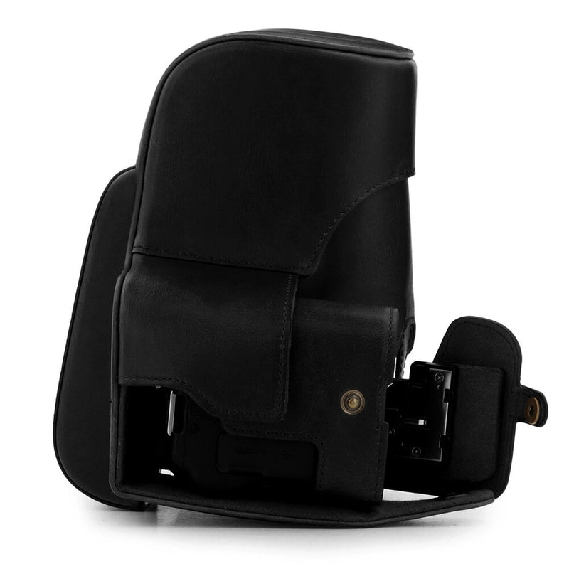 MegaGear Ever Ready Leather Camera Case for Nikon Coolpix P950 (Black)