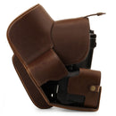 MegaGear Ever Ready Leather Camera Case for Nikon Coolpix P950 (Dark Brown)