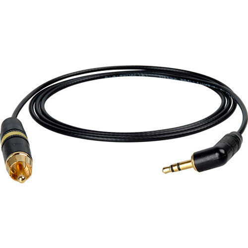 Laird Digital Cinema Belden 179DT DSLR 3.5mm Right/Angle TRS Male to RCA Male 75 Ohm Video Interface Cable (6')