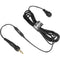 Saramonic DK5B Professional Water-Resistant Omnidirectional Lavalier Microphone for Sony UWP, UWP-D, and WRT Transmitters (Locking 3.5mm Connector)