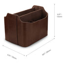 Londo Remote Control Organizer with Tablet Slot (Dark Brown)
