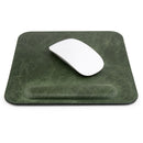 Londo Genuine Leather Mouse Pad with Wrist Rest (Green)