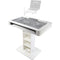 ProX DJ Control Tower / Podium Travel Stand for DJ Controllers (White)