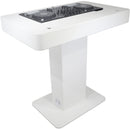 ProX DJ Control Tower / Podium Travel Stand for DJ Controllers (White)