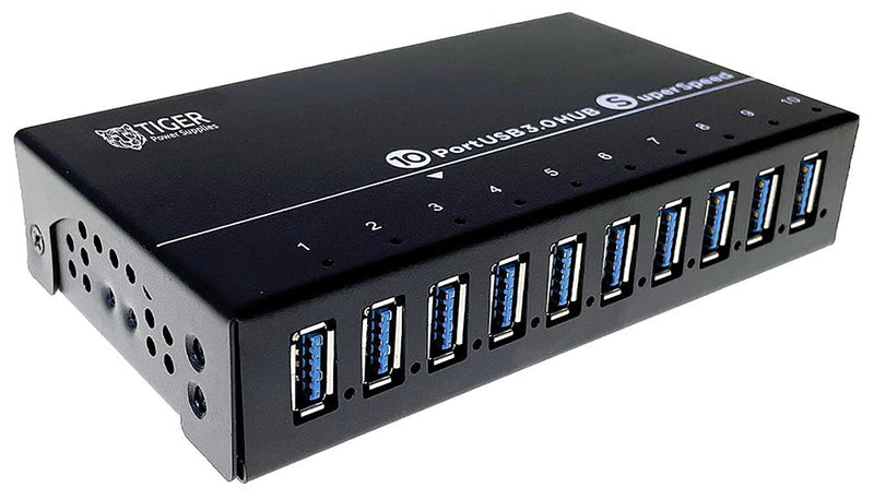 TIGER POWER SUPPLIES TGR-10P-USB POWER SUPPLY, AC-DC, 10 O-P, 1A, 5V
