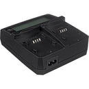 Watson Duo LCD Charger Kit with 2 Battery Adapter Plates for BP-800