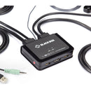 Black Box 2-Port UHD 4K60 Desktop DisplayPort Cable KVM Switch