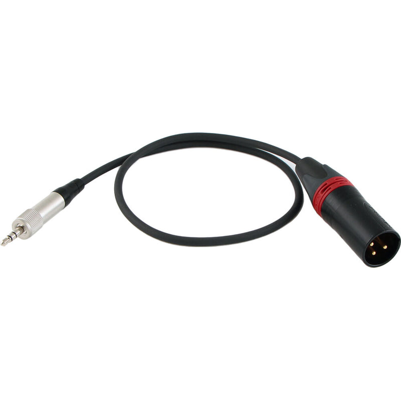 Cable Techniques 3.5mm TRS to 3-Pin XLRM Balanced Cable (12", Red)
