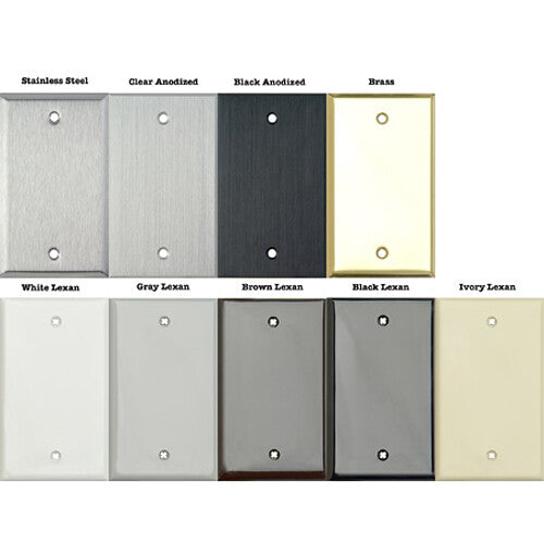 TecNec 1-Gang Wall Plate with Latching 1/4" TRS Connector (Gray Lexan)