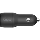Belkin Boost Charge 24W USB Type-A Car Charger with USB-A/USB-C Cable