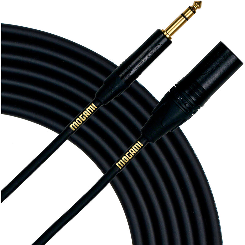 Mogami Gold 1/4" TRS Male to XLR Male Balanced Patch Cable (20')