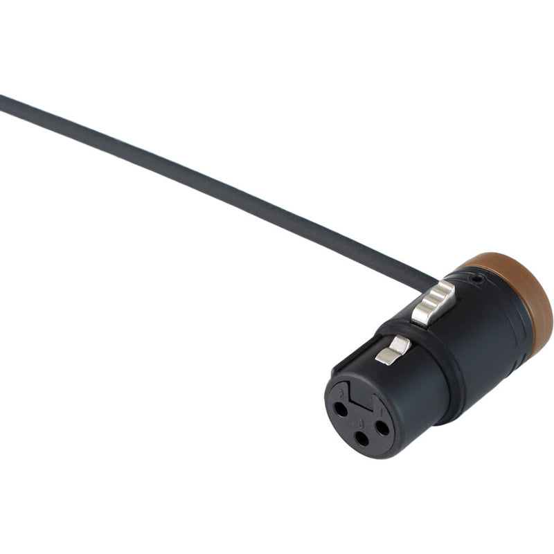 Cable Techniques Low-Profile Right-Angle XLR 3-Pin Female Connector (Standard Outlet, A-Shell, Brown Cap)