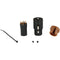 Cable Techniques Low-Profile Right-Angle XLR 3-Pin Female Connector (Standard Outlet, A-Shell, Brown Cap)