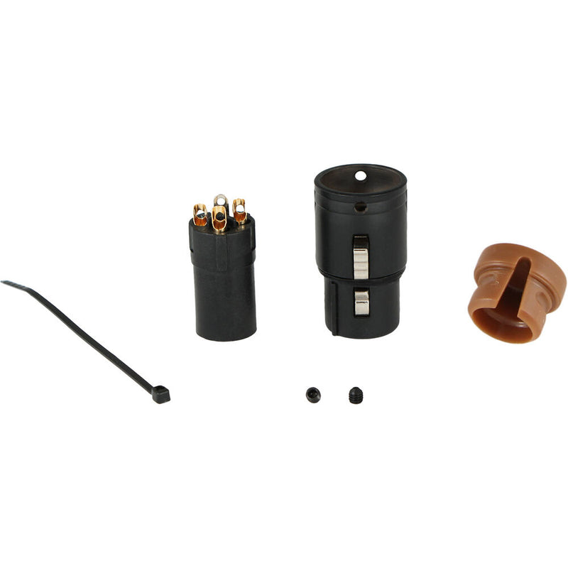 Cable Techniques Low-Profile Right-Angle XLR 3-Pin Female Connector (Standard Outlet, A-Shell, Brown Cap)