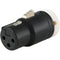Cable Techniques Low-Profile Right-Angle XLR 3-Pin Female Connector (Standard Outlet, A-Shell, White Cap)