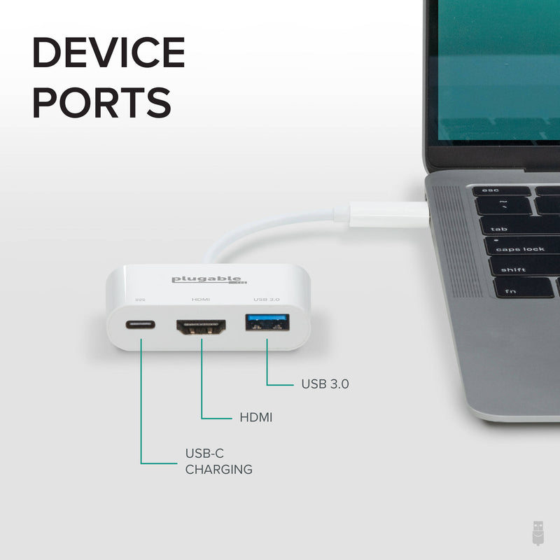 Plugable 3-in-1 USB Type-C Mini Dock