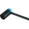 Cable Techniques Low-Profile Right-Angle XLR 3-Pin Male Connector (Large Outlet, A-Shell, Blue Cap)