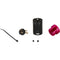Cable Techniques Low-Profile Right-Angle XLR 3-Pin Male Connector (Large Outlet, A-Shell, Purple Cap)